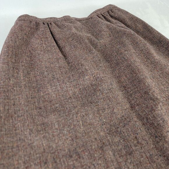 Pendleton Dresses & Skirts - Pendleton Vintage‎ Pure Virgin Wool Size 6? Pencil Skirt Brown Pockets Zip Back